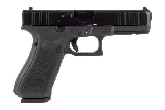 Glock 17 Gen 5 handgun with front slide serrations